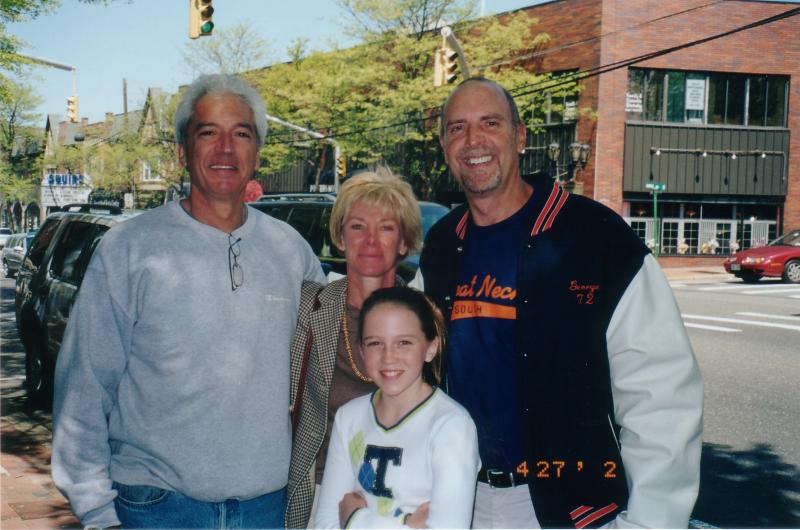 Brother Ray, Niece Tanner & George Levien in Great Neck 2002