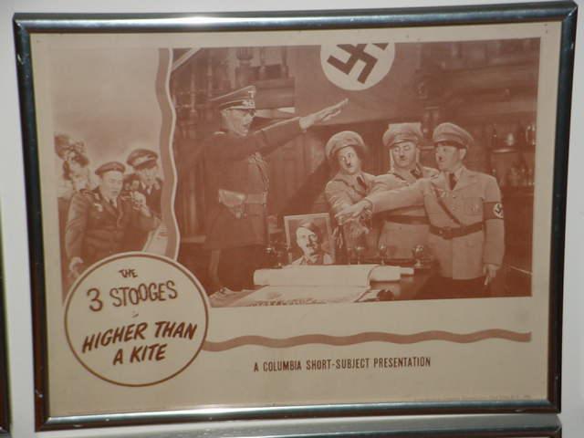 3 Stooges Lobby Card w/Moe as Hitler !!!